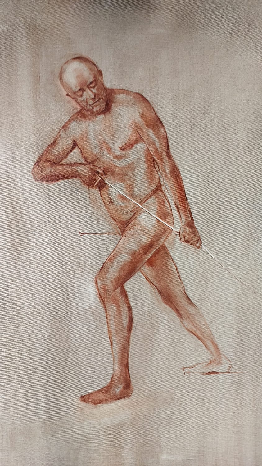 Figurative painting process by Vahid Alipour Asl — stage 3